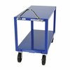 Vestil Steel Ergo Handle Cart, 2 Shelves, 2400 lb DH-MR2-2448